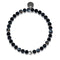 Black Line Agate | .925 Sterling Silver | Healing Gemstone Bead Bracelet