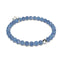 Blue Aventurine | .925 Sterling Silver | Healing Gemstone Bead Bracelet