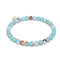 Dragon Grain Agate | .925 Sterling Silver | Healing Gemstone Bead Bracelet