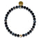 Black Line Agate | .925 Sterling Gold Vermeil | Healing Gemstone Bead Bracelet