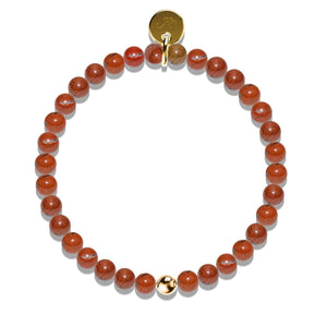 Red Turquoise | Gold Vermeil | Healing Stone Bead Bracelet