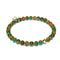New Green Agate | .925 Sterling Gold Vermeil | Healing Gemstone Bead Bracelet
