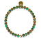New Green Agate | .925 Sterling Gold Vermeil | Healing Gemstone Bead Bracelet