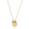 Aries gold zodiac crystal gold sandstone necklace
