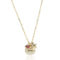 Aries gold zodiac crystal gold sandstone necklace