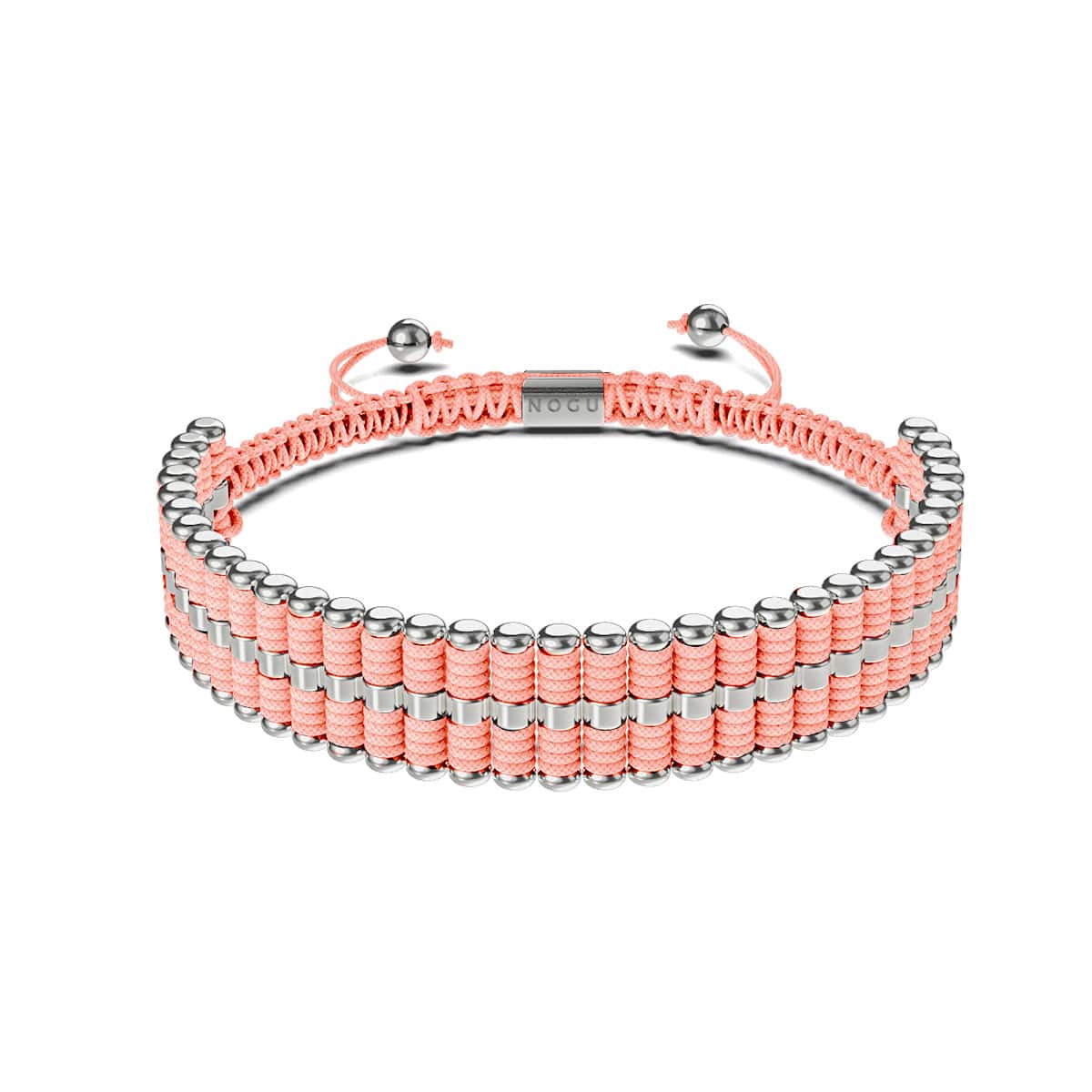 Amici | Silver | Coral | Friendship Bracelet