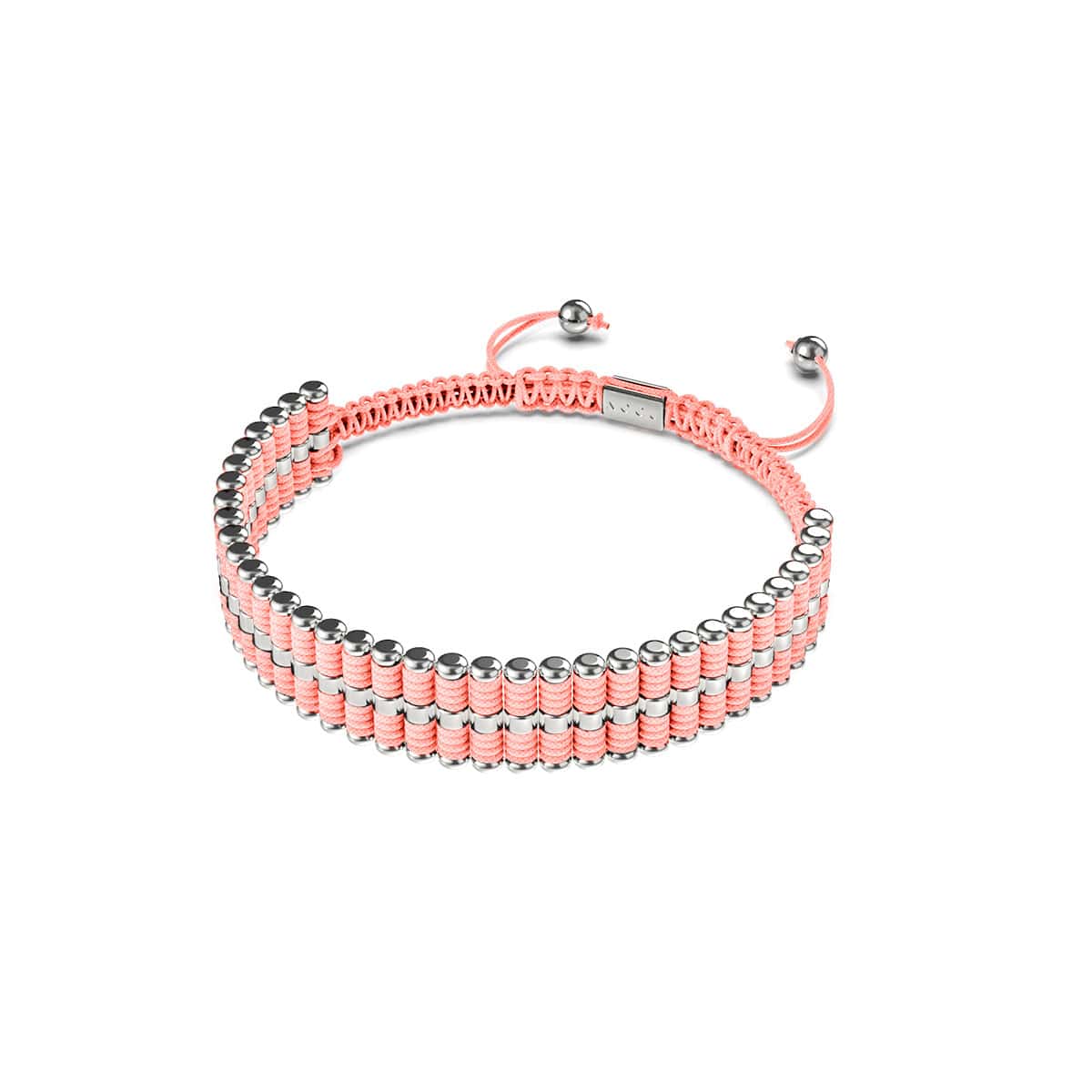 Amici | Silver | Coral | Friendship Bracelet