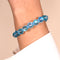 Blue | Aquamarine | Silver | Mermaid Glass Charmballa Bracelet