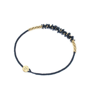 Black Obsidian Stone Terra Bella Necklace Gold
