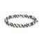 Bliss | Silver Essence Black Wavy Lines Agate Bracelet Apps Save