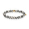 Bliss | Gold Essence Black Wavy Lines Agate Bracelet