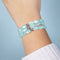 Aquamarine | .925 Sterling Silver | Mermaid Glass Pebble Bracelet