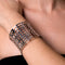 Silver | Lattice | Laser Cut Cuff