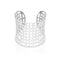Silver | Lattice | Laser Cut Cuff
