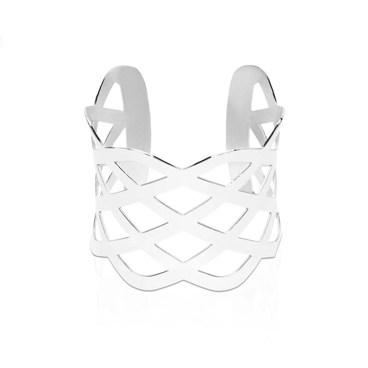 Silver | Ribbon | Laser Cut Cuff