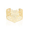 18k Gold | Owl | Laser Cut Cuff