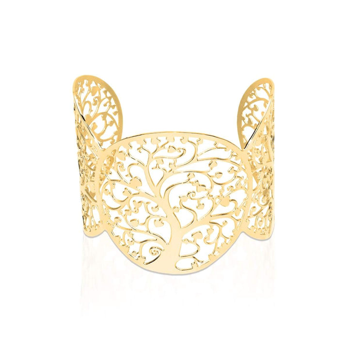 18k Gold | Tree Of Life | Laser Cut Cuff