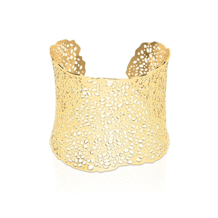 18k Gold | Coral | Laser Cut Cuff