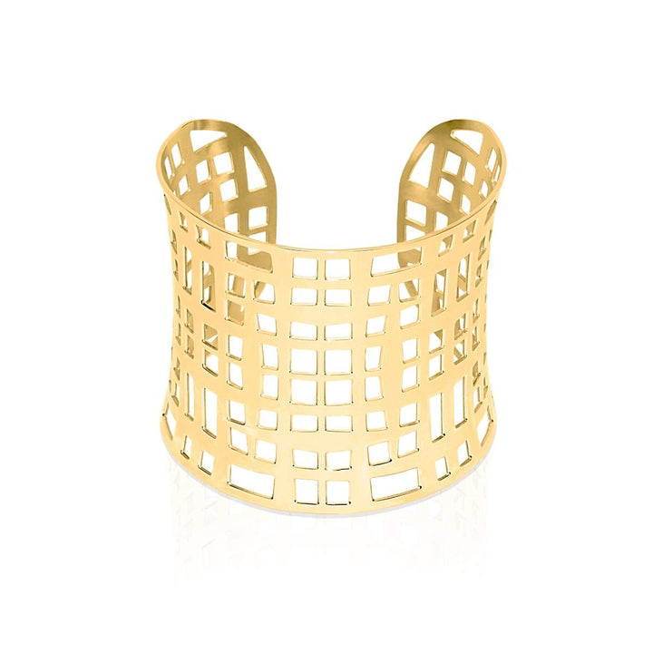 18k Gold | Lattice | Laser Cut Cuff