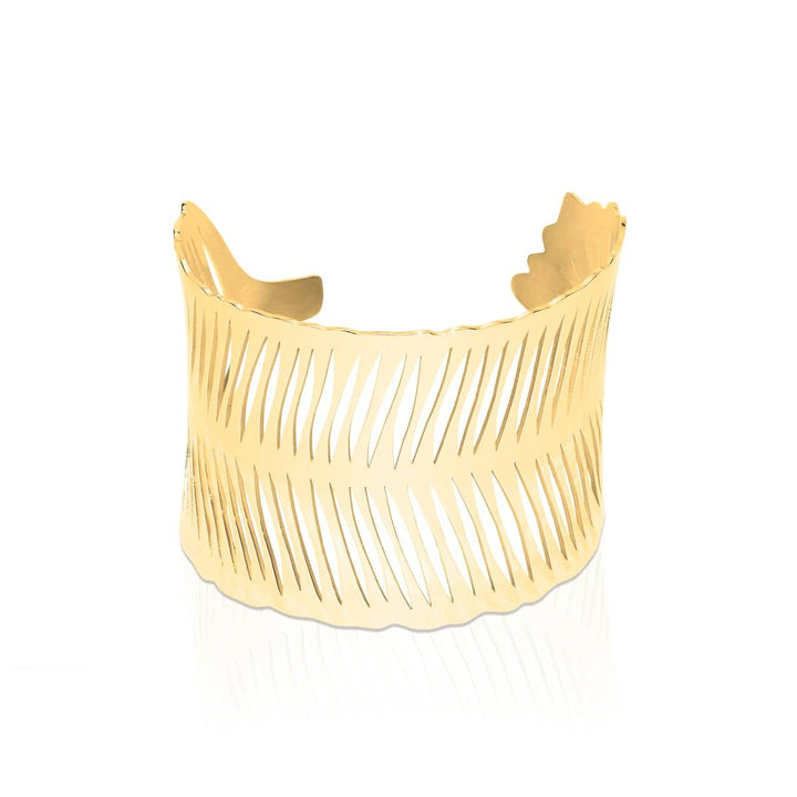 18k Gold | Palm Leaf | Laser Cut Cuff