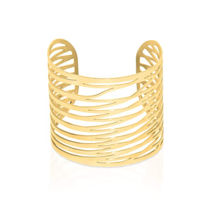 18k Gold | Energy | Laser Cut Cuff