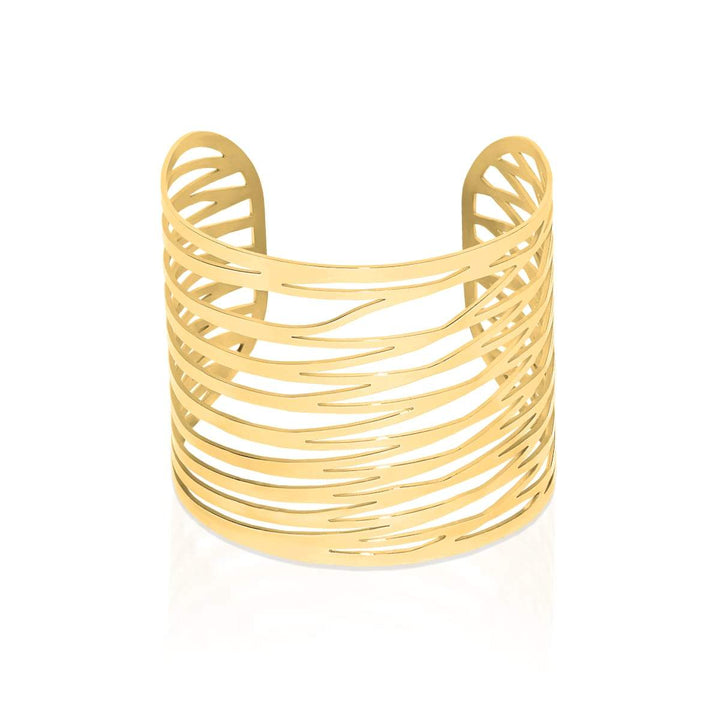 18k Gold | Energy | Laser Cut Cuff