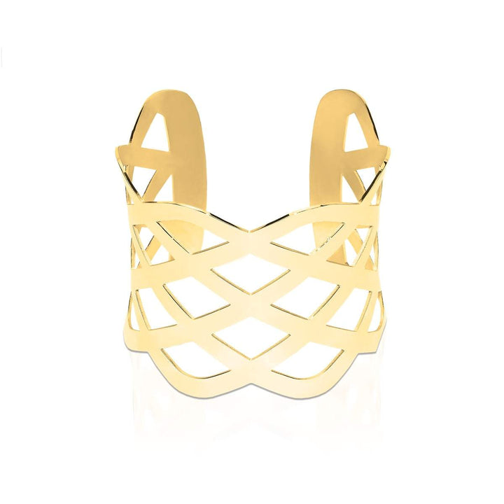 18k Gold | Ribbon | Laser Cut Cuff