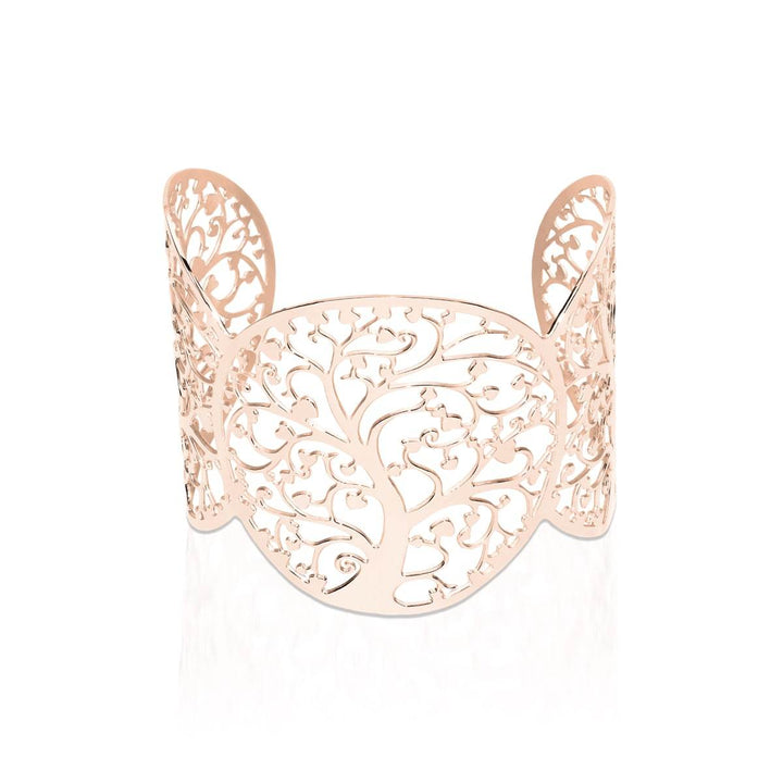 18k Rose Gold | Tree Of Life | Laser Cut Cuff