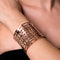 18k Rose Gold | Lattice | Laser Cut Cuff
