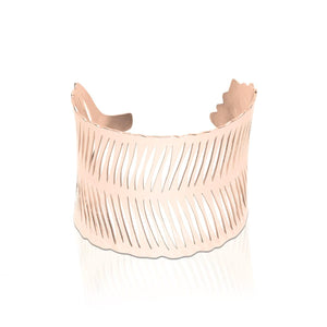 18k Rose Gold | Palm Leaf | Laser Cut Cuff