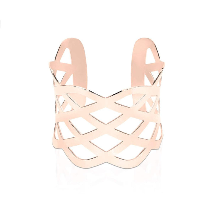 18k Rose Gold | Ribbon | Laser Cut Cuff