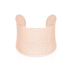 18k Rose Gold | Metropolis | Laser Cut Cuff
