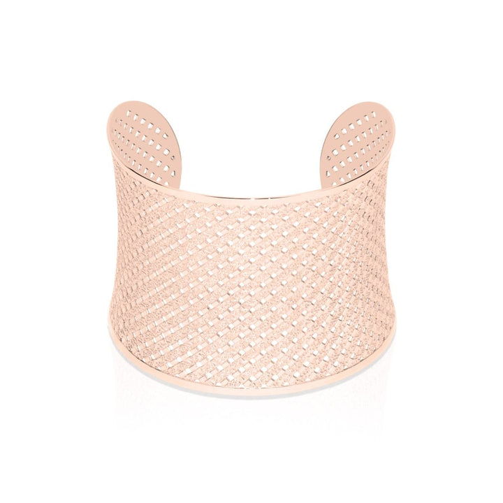 18k Rose Gold | Metropolis | Laser Cut Cuff