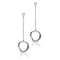 The FLOW Drop Earrings | Platinum Sterling