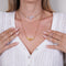 Rainbow White | Gold Vermeil | Mermaid Glass Infinity Clasp Necklace