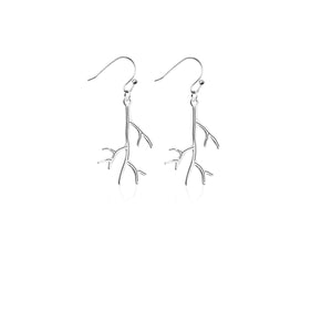 Coral | Silver | Gilded Earrings