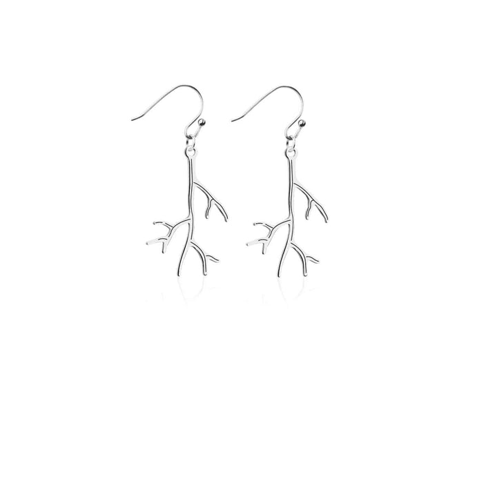 Coral | Silver | Gilded Earrings