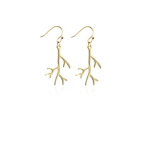 Coral | 18k Gold | Gilded Earrings