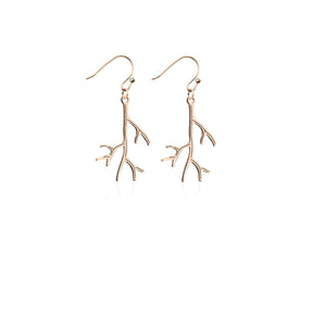 Coral | 18k Rose Gold | Gilded Earrings