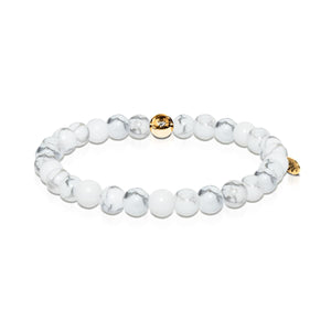Exploration | Gold Essence White Turquoise Bracelet