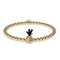 Piña Colada | Gunmetal & 18k Gold | Crystal Pineapple Bracelet