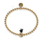Piña Colada | Gunmetal & 18k Gold | Crystal Pineapple Bracelet