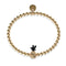 Piña Colada | Gunmetal & 18k Gold | Crystal Pineapple Bracelet | Men's