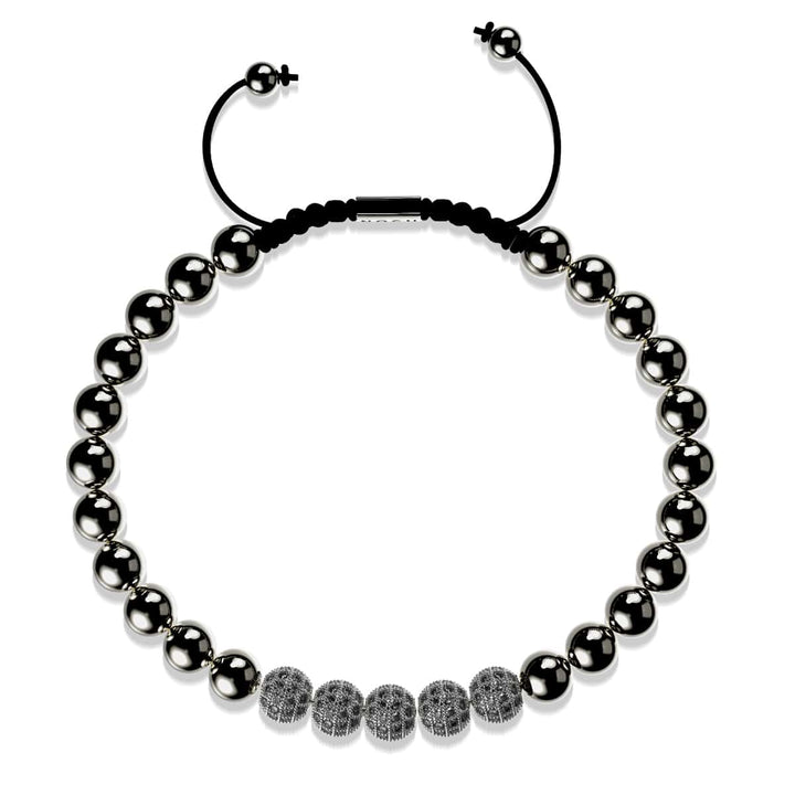 Gunmetal | Crystal Pavé Gala Bracelet | Black