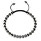 Gunmetal | Crystal Pavé Gala Bracelet | Black | Men's