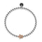 Tortuga | .925 Sterling Silver White & Rose Gold Vermeil | CZ Diamond Sea Turtle Bracelet