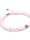 Pink | Silver | Mermaid Glass Macrame Bead Bracelet