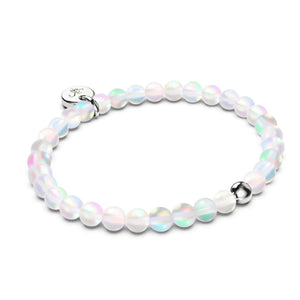 Rainbow White | Twin .925 Sterling Silver Mermaid Glass Gift Set