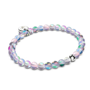 Grey | Mermaid Glass Gift Set | Bracelet and Mini Stud Earrings