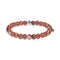 Focus | Silver Essence Red Veined Stone Bracelet